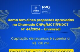Uema tem cinco propostas aprovadas na Chamada CNPq/MCTI/FNDCT Nº 44/2024 – Universal, com captação de superior a R$ 720 mil